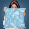 Abstract Dripping Painting Blue Throw Pillow By Ninola Design