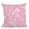 Abstract Dripping Painting Pink Throw Pillow By Ninola Design