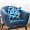 Abstract Stains Blue Throw Pillow By Ninola Design