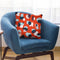 Abstract Stains Red Coral Throw Pillow By Ninola Design