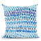 Artsy Strokes Stripes Blue Throw Pillow By Ninola Design