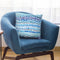 Artsy Strokes Stripes Blue Throw Pillow By Ninola Design
