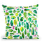 Botanical Green Plants Leaves Throw Pillow By Ninola Design
