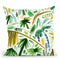 Brushstrokes Tropical Palms Green Throw Pillow By Ninola Design