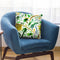 Brushstrokes Tropical Palms Green Throw Pillow By Ninola Design