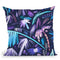 Brushstrokes Tropical Palms Purple Throw Pillow By Ninola Design