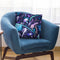 Brushstrokes Tropical Palms Purple Throw Pillow By Ninola Design