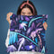 Brushstrokes Tropical Palms Purple Throw Pillow By Ninola Design