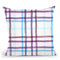 Checks Squares Watercolor Blue Throw Pillow By Ninola Design