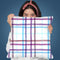 Checks Squares Watercolor Blue Throw Pillow By Ninola Design