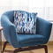 Colorful Brushstrokes Indigo Throw Pillow By Ninola Design