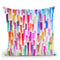 Colorful Brushstrokes Multicolored Throw Pillow By Ninola Design