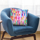 Colorful Brushstrokes Multicolored Throw Pillow By Ninola Design