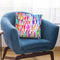 Colorful Brushstrokes Multicolored Throw Pillow By Ninola Design