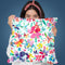 Colorful Flowers And Petals Throw Pillow By Ninola Design