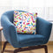 Colorful Watercolor Brushstrokes Summer Throw Pillow By Ninola Design