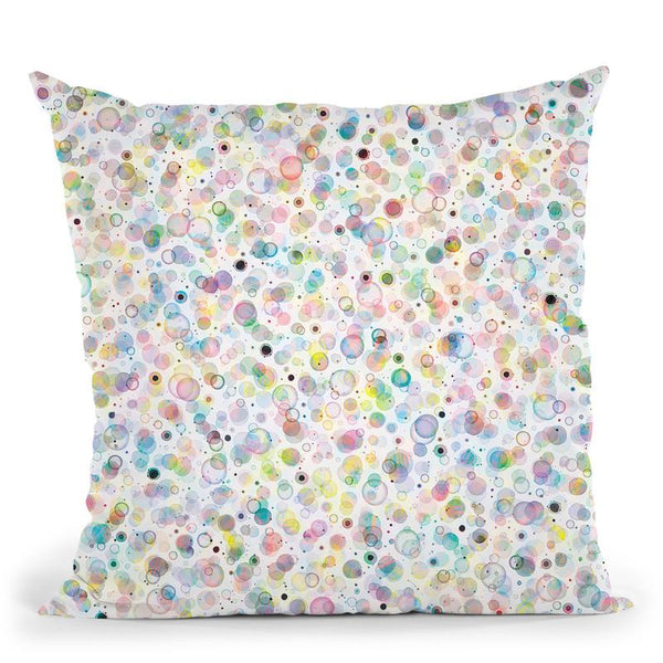 Cosmic Bubbles Multicolored Throw Pillow By Ninola Design
