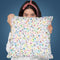 Cosmic Bubbles Multicolored Throw Pillow By Ninola Design
