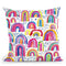 Cute Watercolor Rainbows Throw Pillow By Ninola Design