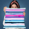 Degrade Stripes Watercolor Pink Blue Throw Pillow By Ninola Design