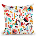 Dreamy Animal Shapes White Throw Pillow By Ninola Design
