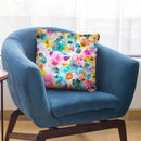 Experimental Surface Colorful Throw Pillow By Ninola Design
