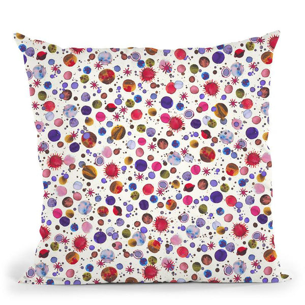 Galaxy Constellations Light Pink Throw Pillow By Ninola Design
