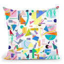Geometric Collage Pop Throw Pillow By Ninola Design