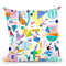 Geometric Collage Pop Throw Pillow By Ninola Design