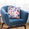 Geometric Square Triangles Pieces Pink Throw Pillow By Ninola Design