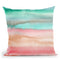 Gradient Artistic Watercolor Melon Throw Pillow By Ninola Design