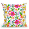 Happy Spring Flowers Throw Pillow By Ninola Design