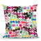 Ink Bleeding Dots Pink Throw Pillow By Ninola Design