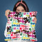 Ink Bleeding Dots Pink Throw Pillow By Ninola Design
