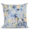 Ink Dust Splatter Blue Throw Pillow By Ninola Design