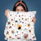 Ink Orange Flowers Degraded Throw Pillow By Ninola Design