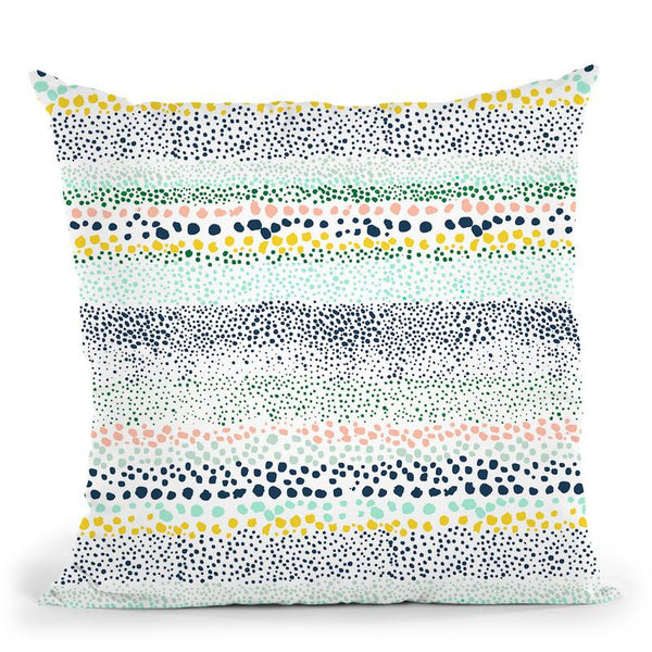 Little Textured Dots White Throw Pillow By Ninola Design