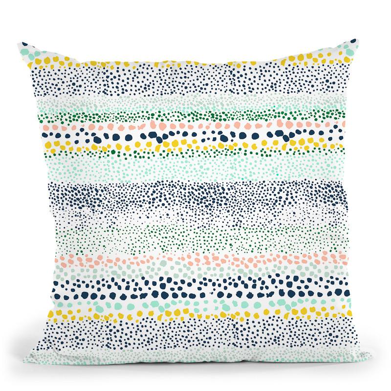 Little Textured Dots White Throw Pillow By Ninola Design