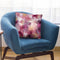 Marble Watercolor Smoke Gold Pink Throw Pillow By Ninola Design