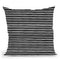 Marker Stripes Black Throw Pillow By Ninola Design