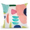 Organic Bold Shapes Throw Pillow By Ninola Design