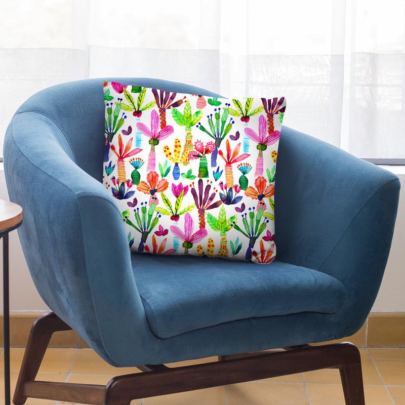 Palms Kids Garden Throw Pillow By Ninola Design