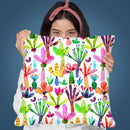 Palms Kids Garden Throw Pillow By Ninola Design