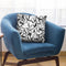 Rectangular Confetti Black White Throw Pillow By Ninola Design