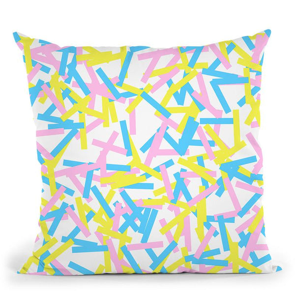 Rectangular Confetti Pastel Throw Pillow By Ninola Design