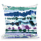 Soft Nautical Watercolor Lines Blue Throw Pillow By Ninola Design