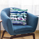 Soft Nautical Watercolor Lines Blue Throw Pillow By Ninola Design