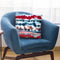 Soft Nautical Watercolor Lines Red Throw Pillow By Ninola Design
