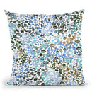 Speckled Watercolor Blue Throw Pillow By Ninola Design