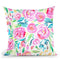 Spring Days Watercolor Pastel Pink Roses Throw Pillow By Ninola Design